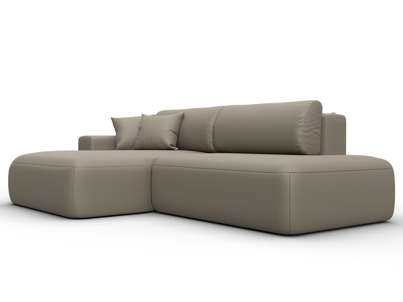 Диван угловой Лига-036 НПБ Модерн левый угол, Экокожа, GRIFON 04 бежевый