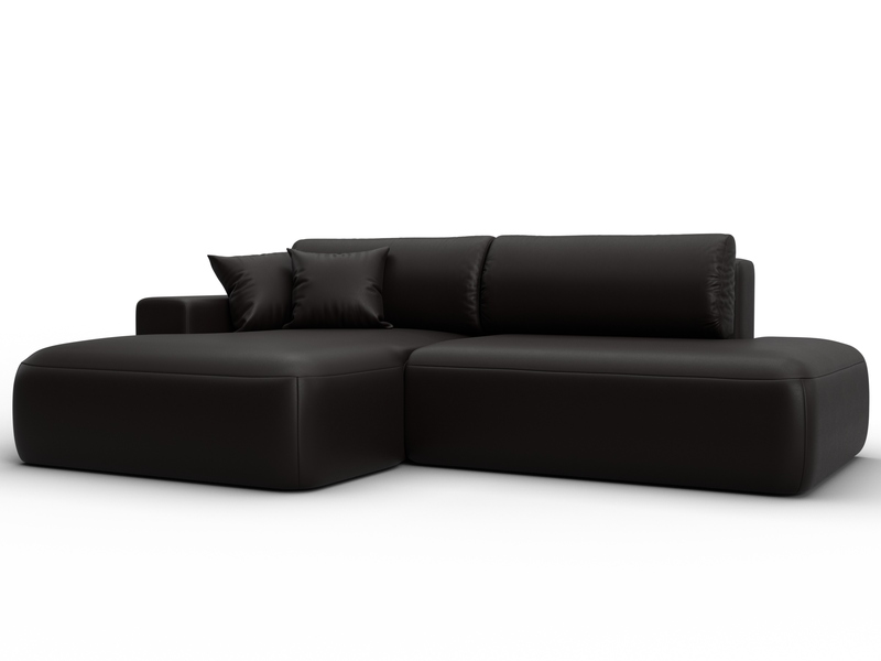 Диван угловой Лига-036 НПБ Модерн левый угол, Экокожа, GRIFON 12 коричневый