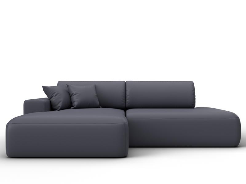 Диван угловой Лига-036 НПБ Модерн левый угол, Экокожа, GRIFON 15 серый