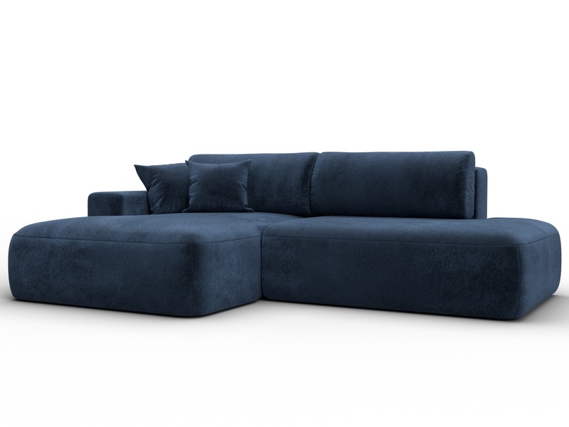 Диван угловой Лига-036 НПБ Модерн левый угол, Велюр, TOWER 13 синий
