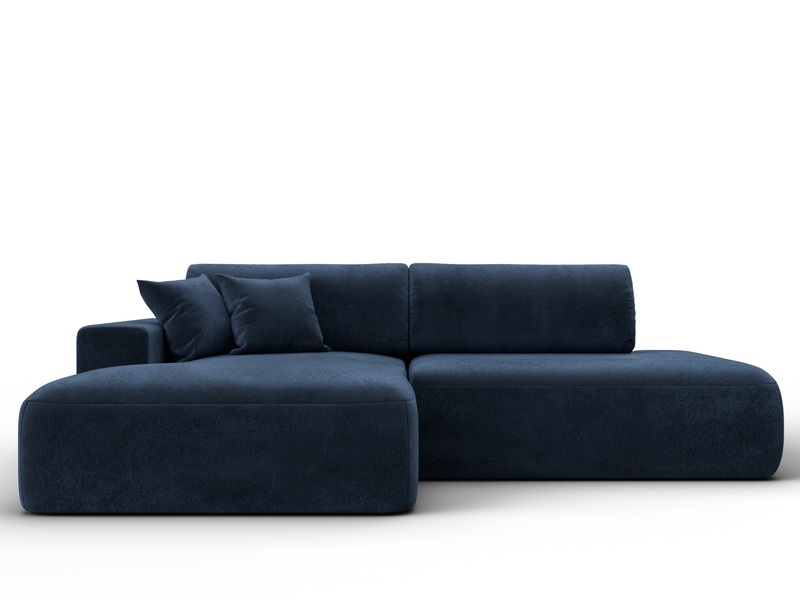 Диван угловой Лига-036 НПБ Модерн левый угол, Велюр, TOWER 13 синий