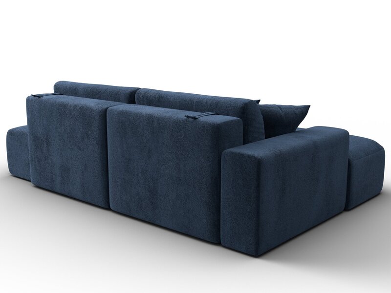 Диван угловой Лига-036 НПБ Модерн левый угол, Велюр, TOWER 13 синий