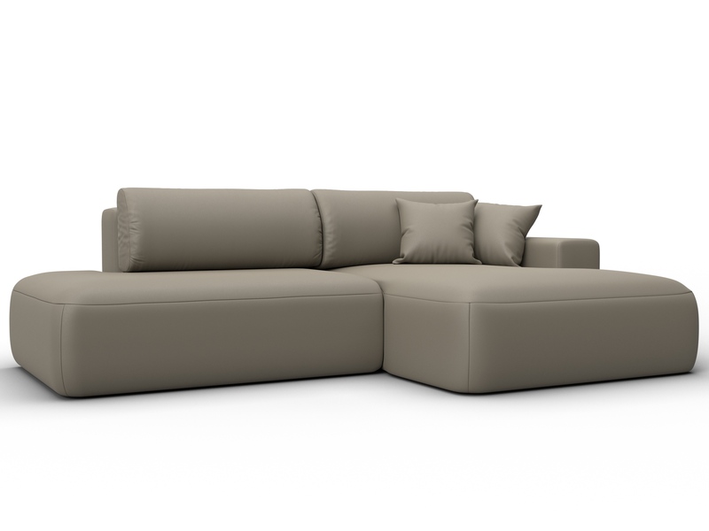 Диван угловой Лига-036 НПБ Модерн правый угол, Экокожа, GRIFON 04 бежевый