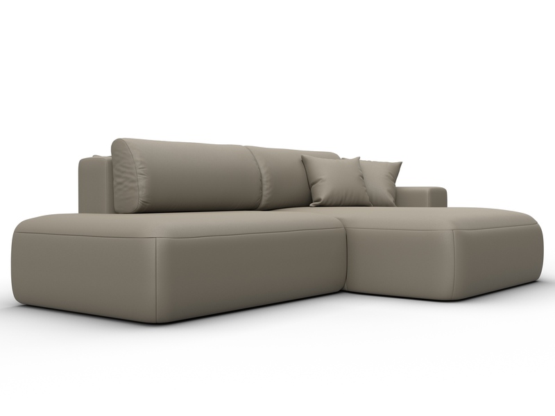 Диван угловой Лига-036 НПБ Модерн правый угол, Экокожа, GRIFON 04 бежевый