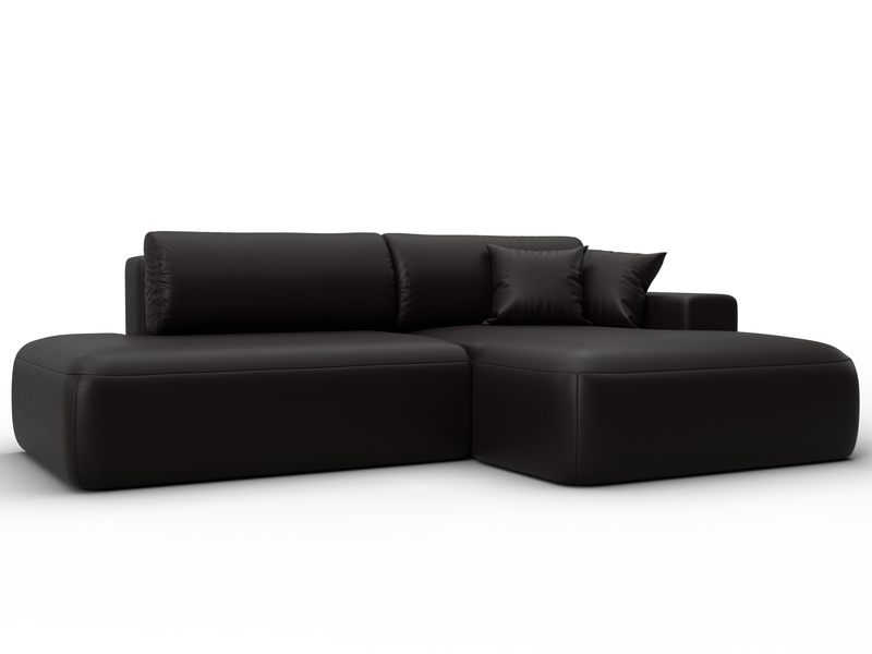 Диван угловой Лига-036 НПБ Модерн правый угол, Экокожа, GRIFON 12 коричневый