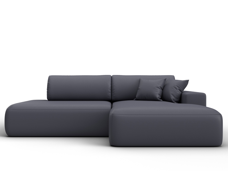 Диван угловой Лига-036 НПБ Модерн правый угол, Экокожа, GRIFON 15 серый