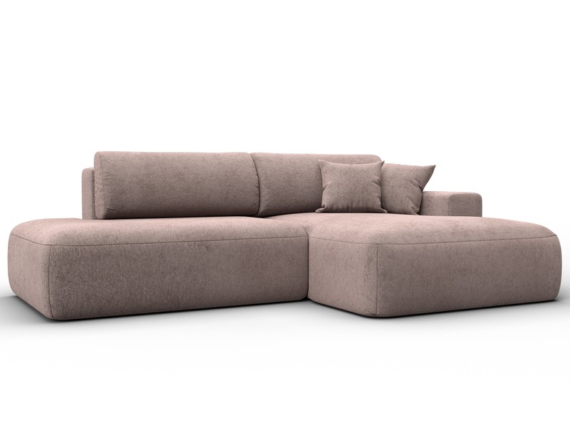 Диван угловой Лига-036 НПБ Модерн правый угол, Велюр, TOWER 05 бежевый