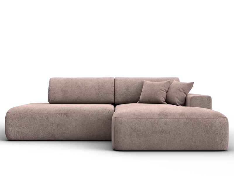 Диван угловой Лига-036 НПБ Модерн правый угол, Велюр, TOWER 05 бежевый