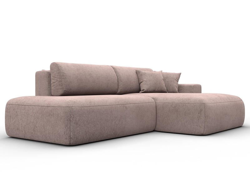 Диван угловой Лига-036 НПБ Модерн правый угол, Велюр, TOWER 05 бежевый