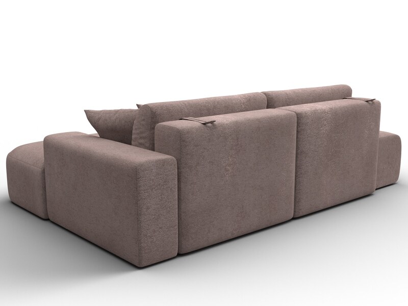 Диван угловой Лига-036 НПБ Модерн правый угол, Велюр, TOWER 05 бежевый