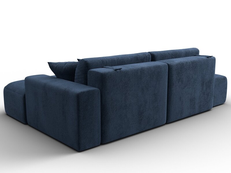 Диван угловой Лига-036 НПБ Модерн правый угол, Велюр, TOWER 13 синий