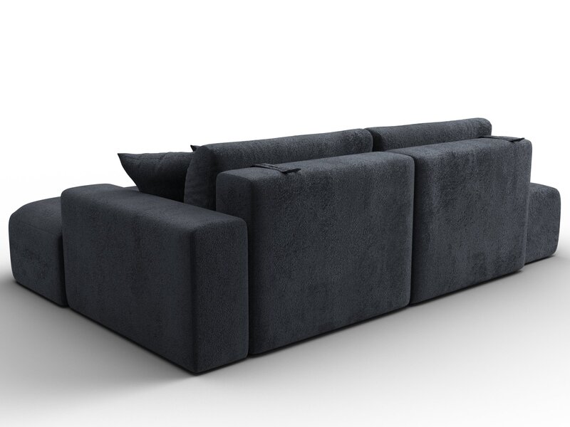 Диван угловой Лига-036 НПБ Модерн правый угол, Велюр, TOWER 11 темно-серый