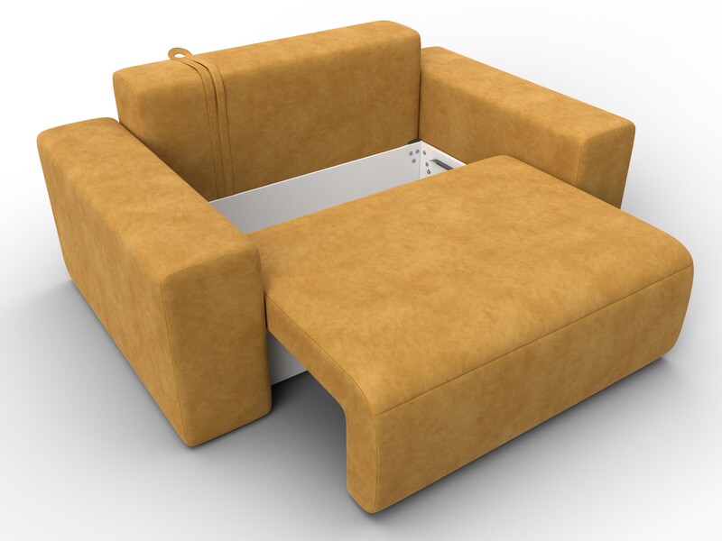 Кресло Лига-036 НПБ, Велюр, BRUT 10 желтый