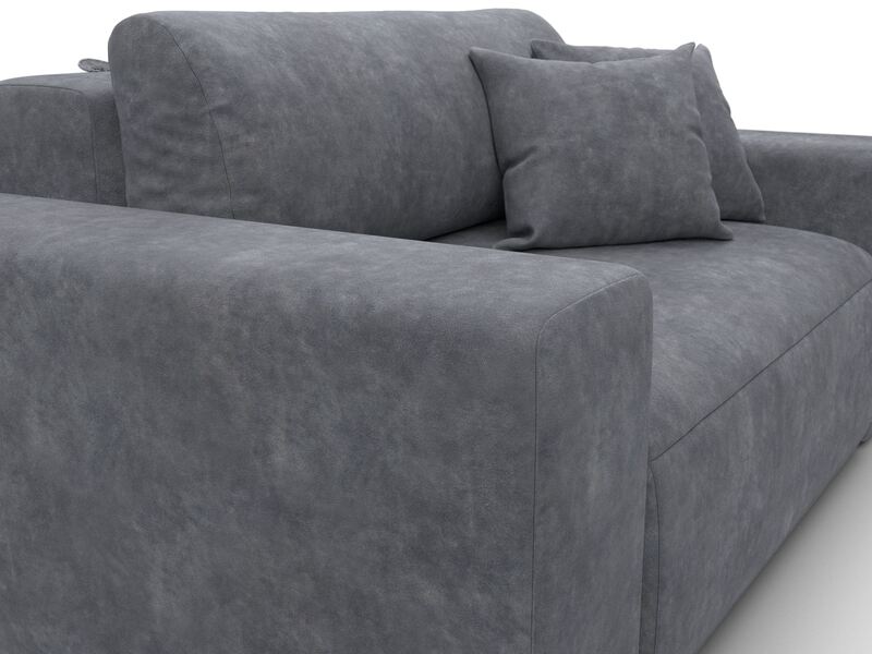 Кресло Лига-036 НПБ, Велюр, BRUT 16 темно-серый