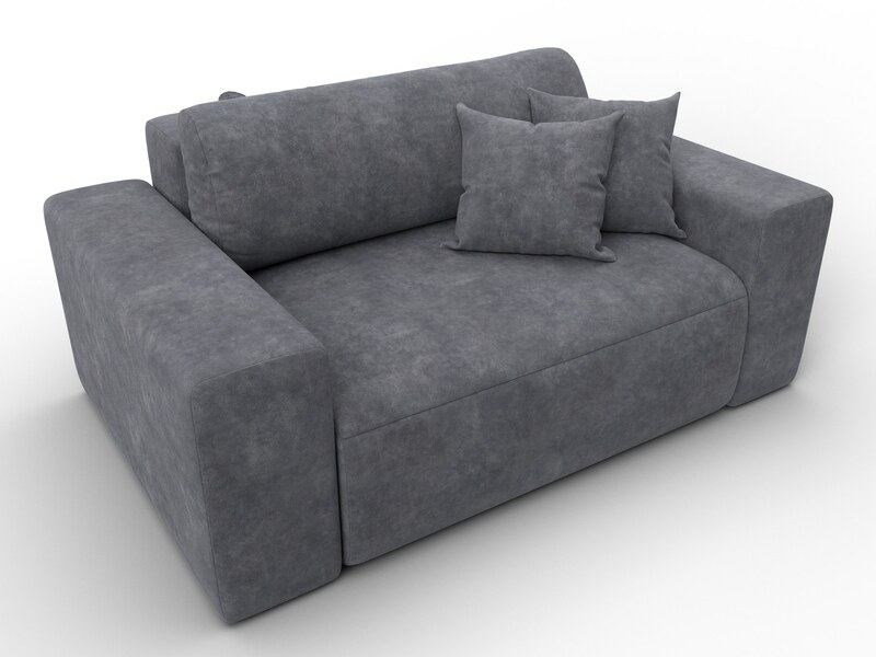 Кресло Лига-036 НПБ, Велюр, BRUT 16 темно-серый