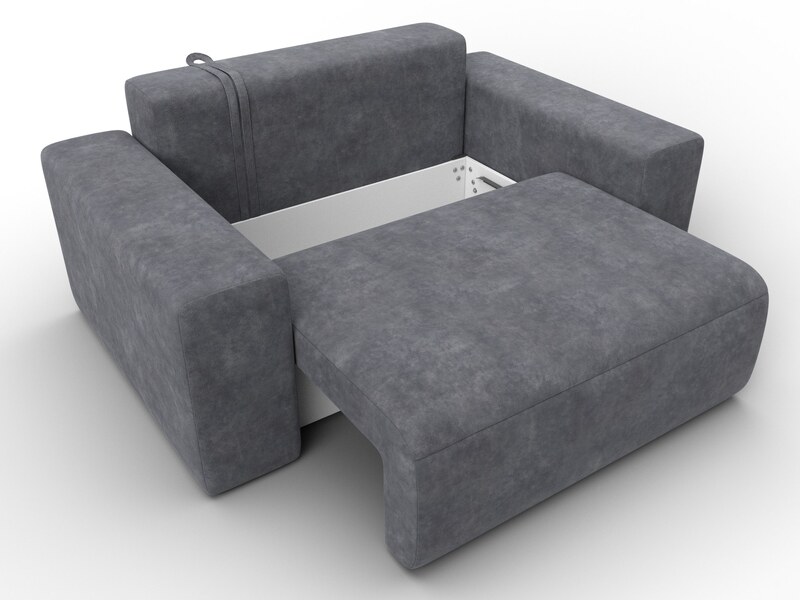 Кресло Лига-036 НПБ, Велюр, BRUT 16 темно-серый