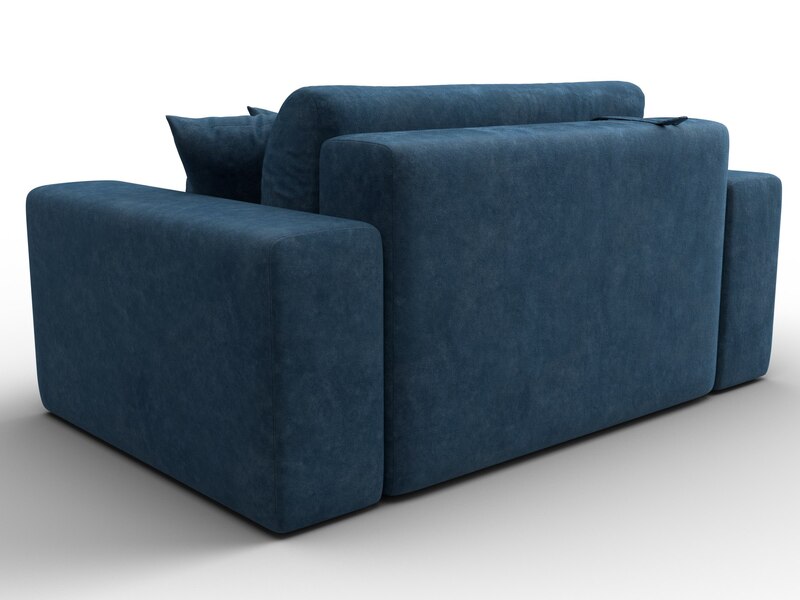 Кресло Лига-036 НПБ, Велюр, BRUT 11 синий