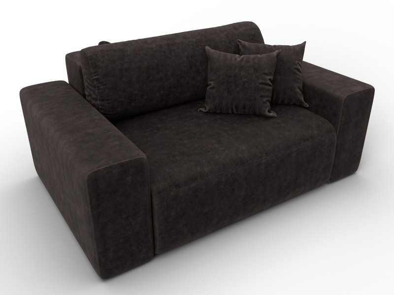 Кресло Лига-036 НПБ, Велюр, BRUT 17 коричневый