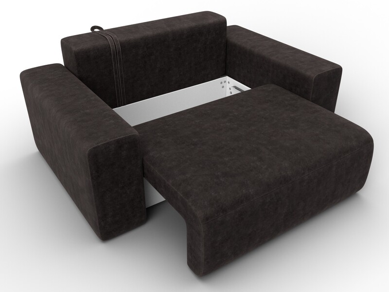 Кресло Лига-036 НПБ, Велюр, BRUT 17 коричневый