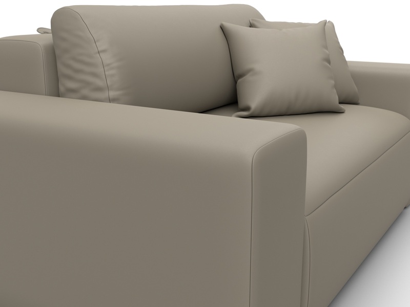 Кресло Лига-036 НПБ, Экокожа, GRIFON 04 бежевый