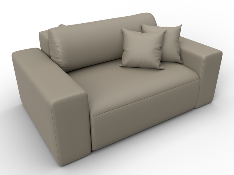 Кресло Лига-036 НПБ, Экокожа, GRIFON 04 бежевый