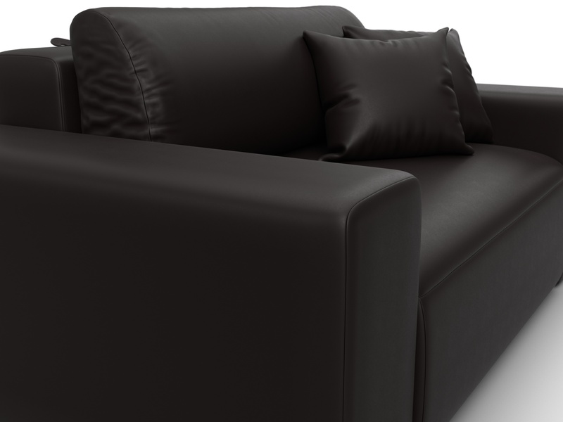 Кресло Лига-036 НПБ, Экокожа, GRIFON 12 коричневый