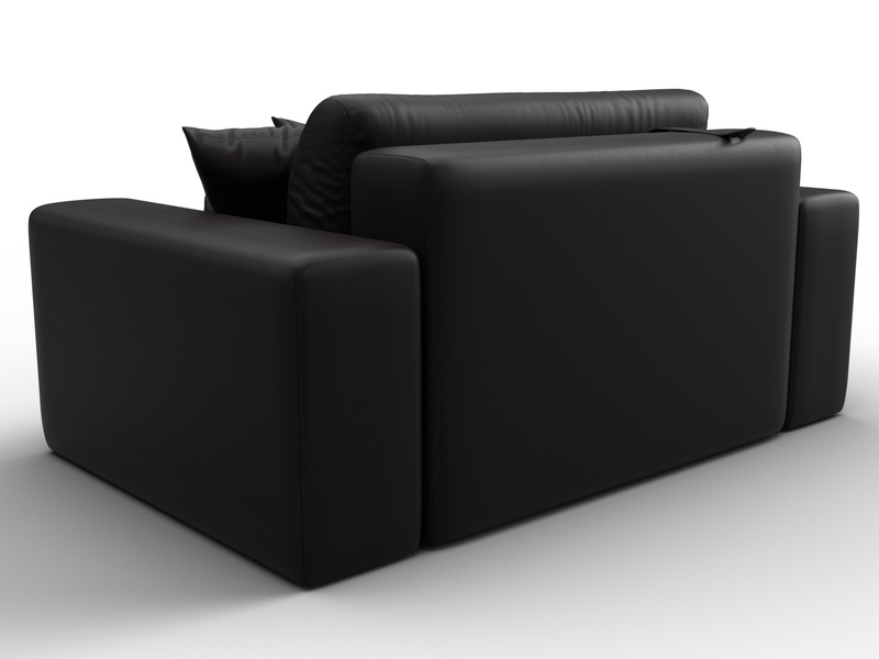 Кресло Лига-036 НПБ, Экокожа, GRIFON 12 коричневый