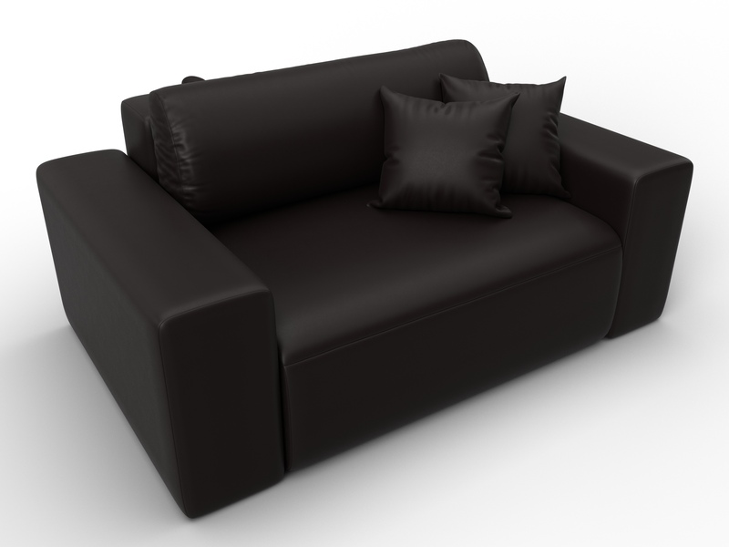 Кресло Лига-036 НПБ, Экокожа, GRIFON 12 коричневый