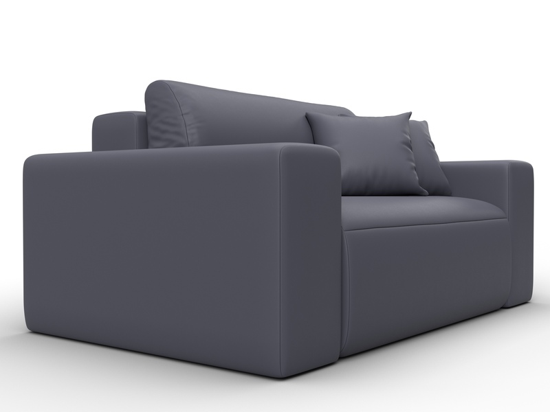 Кресло Лига-036 НПБ, Экокожа, GRIFON 15 серый