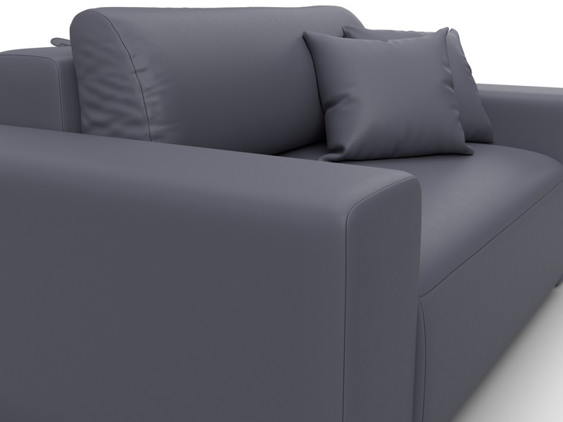 Кресло Лига-036 НПБ, Экокожа, GRIFON 15 серый