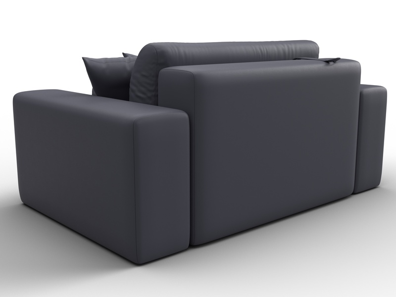 Кресло Лига-036 НПБ, Экокожа, GRIFON 15 серый