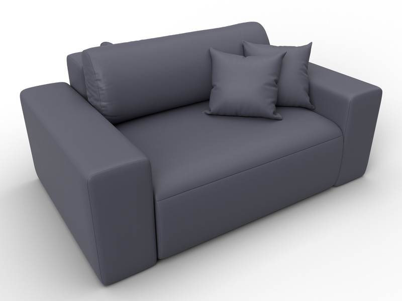 Кресло Лига-036 НПБ, Экокожа, GRIFON 15 серый