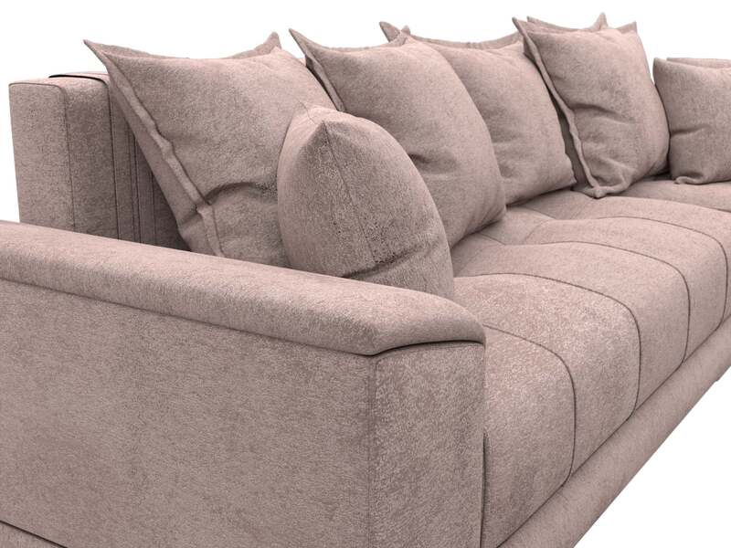 Диван угловой НордСтар правый угол, Велюр, TOWER 05 бежевый