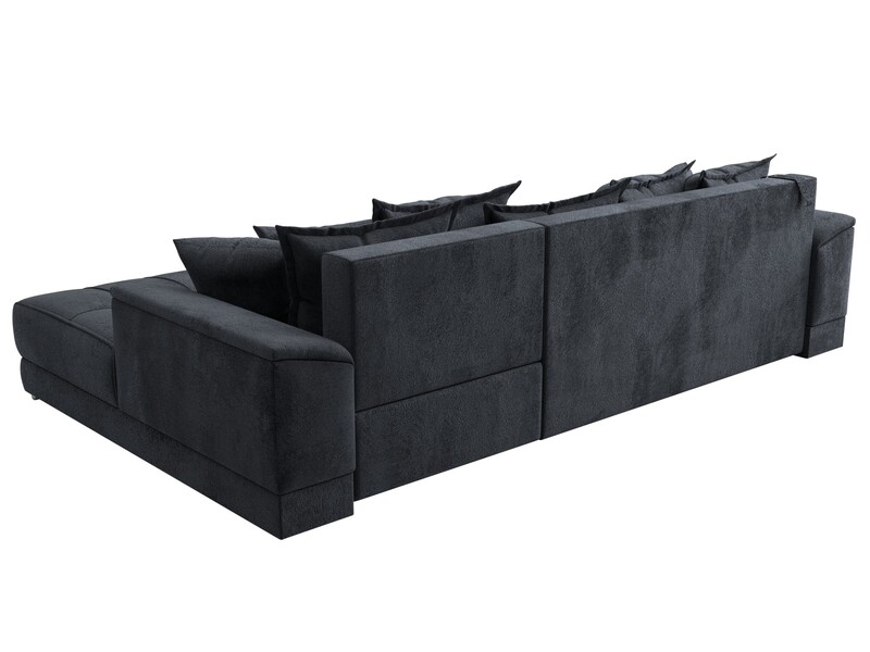 Диван угловой НордСтар правый угол, Велюр, TOWER 11 темно-серый