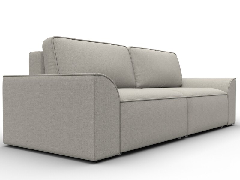 Диван прямой Лига-048 НПБ, Рогожка, Амур 02 бежевый