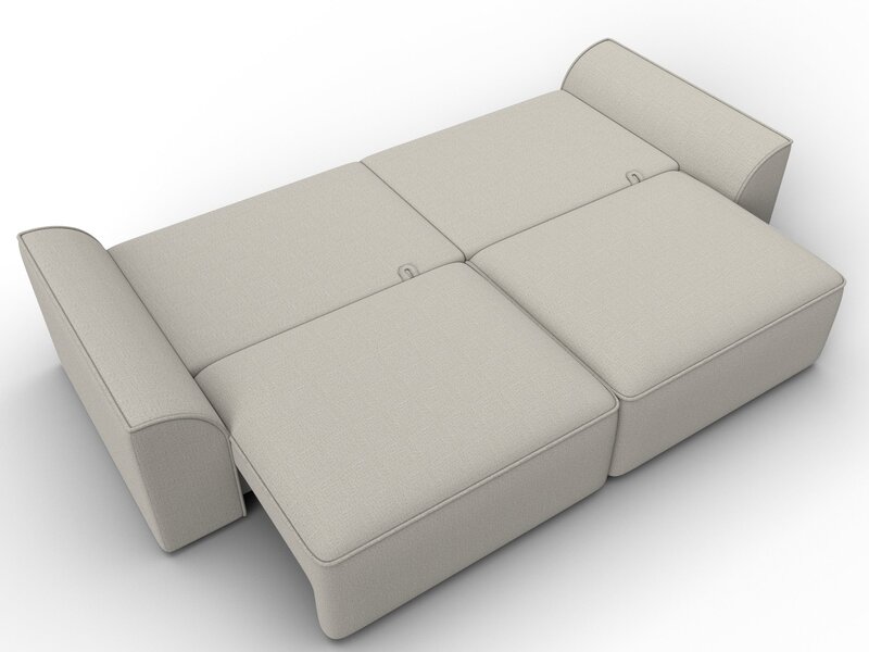 Диван прямой Лига-048 НПБ, Рогожка, Амур 02 бежевый