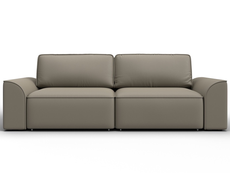 Диван прямой Лига-048 НПБ, Экокожа, GRIFON 04 бежевый