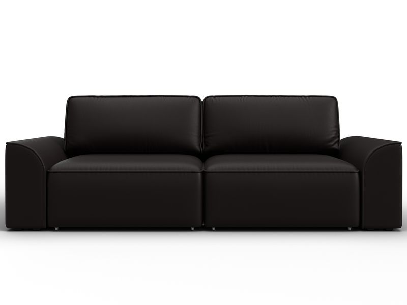 Диван прямой Лига-048 НПБ, Экокожа, GRIFON 12 коричневый