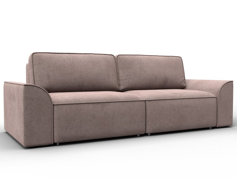 Диван прямой Лига-048 НПБ, Велюр, TOWER 05 бежевый