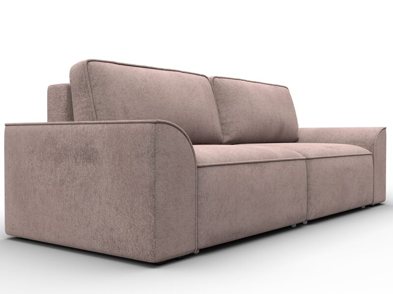 Диван прямой Лига-048 НПБ, Велюр, TOWER 05 бежевый