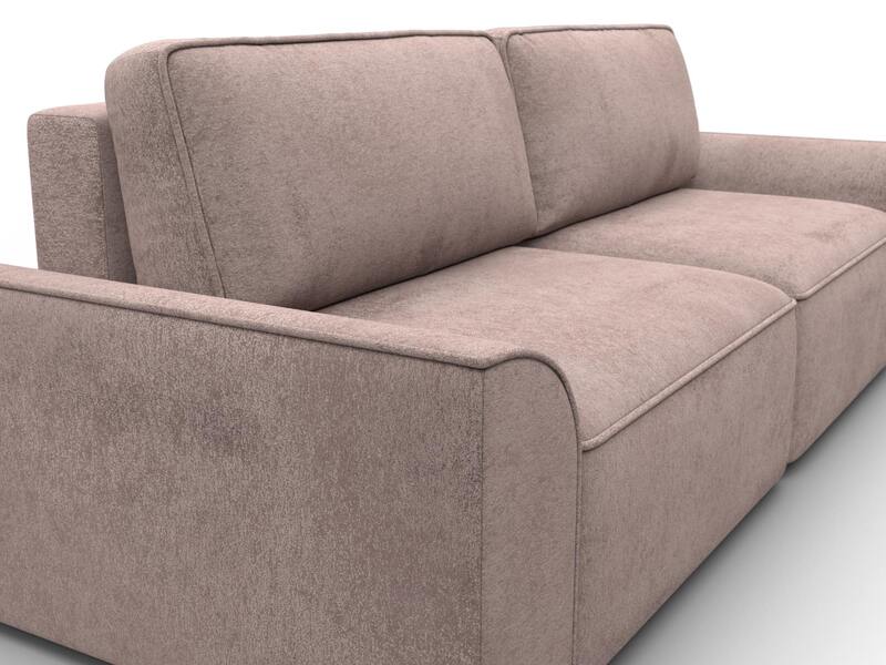 Диван прямой Лига-048 НПБ, Велюр, TOWER 05 бежевый