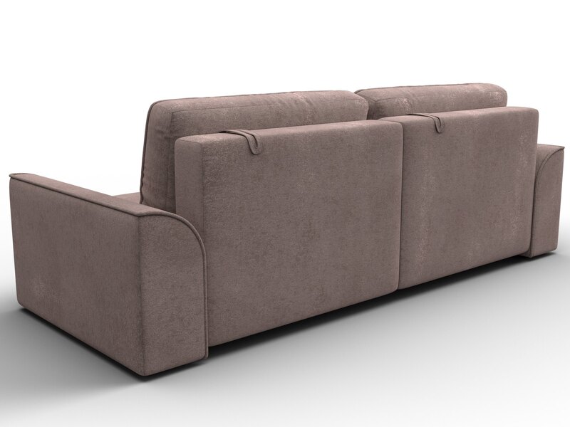 Диван прямой Лига-048 НПБ, Велюр, TOWER 05 бежевый