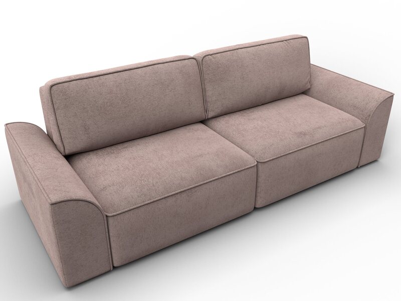 Диван прямой Лига-048 НПБ, Велюр, TOWER 05 бежевый