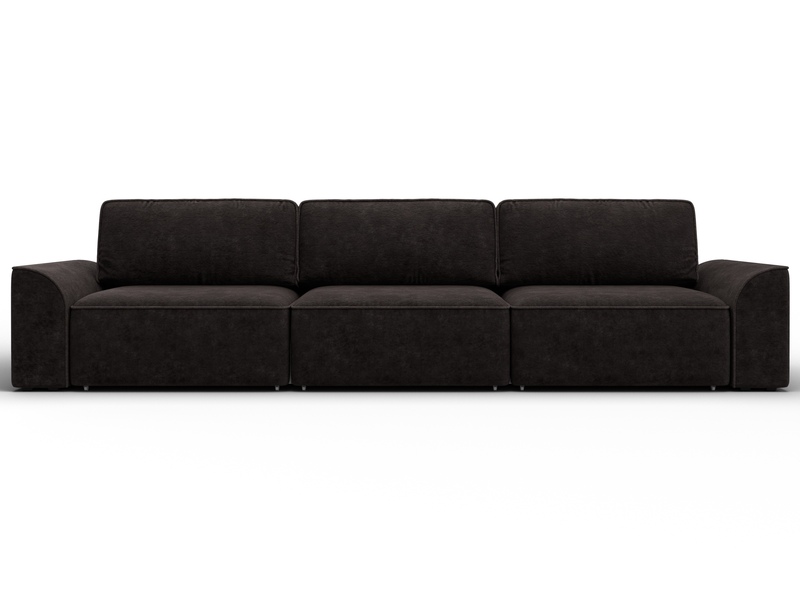 Диван прямой Лига-048 НПБ Лонг, Велюр, BRUT 17 коричневый