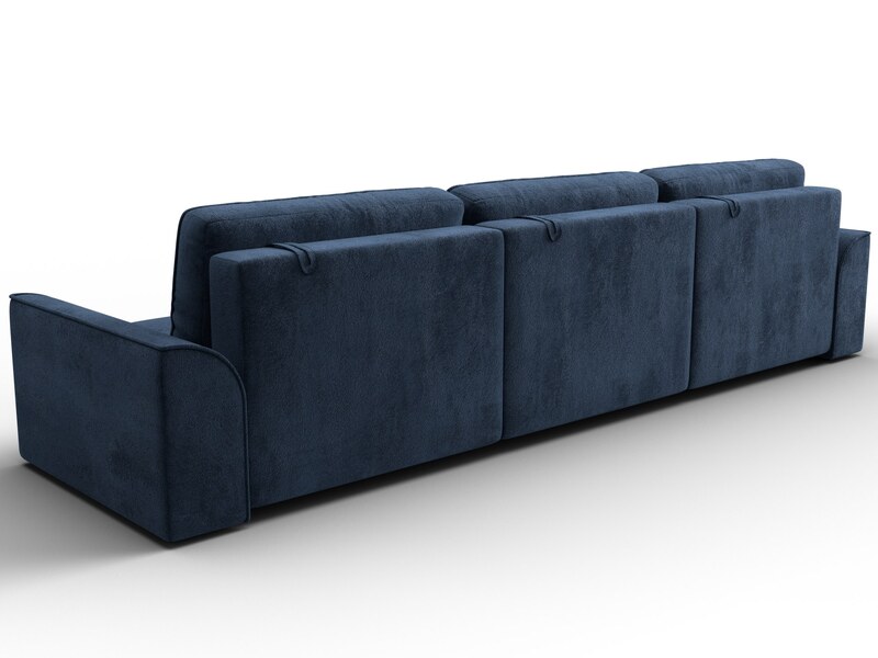 Диван прямой Лига-048 НПБ Лонг, Велюр, TOWER 13 синий