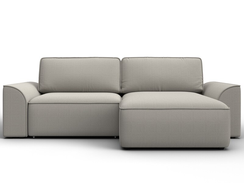 Диван угловой Лига-048 НПБ, Рогожка, Амур 02 бежевый