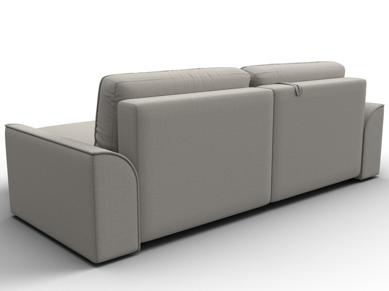 Диван угловой Лига-048 НПБ, Рогожка, Амур 02 бежевый