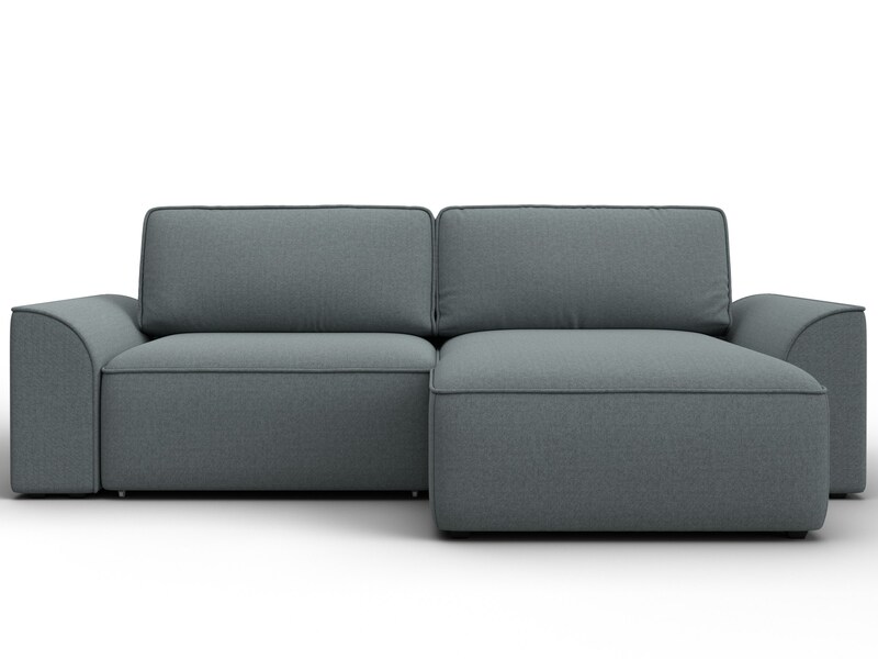 Диван угловой Лига-048 НПБ, Рогожка, Амур 07 серый