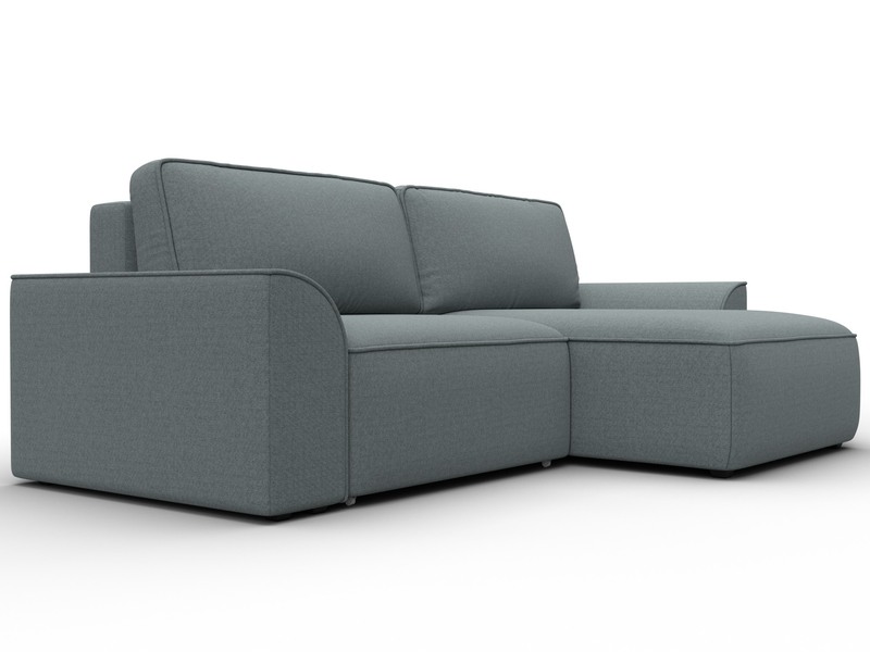 Диван угловой Лига-048 НПБ, Рогожка, Амур 07 серый