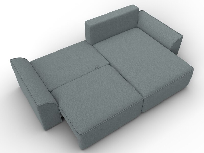 Диван угловой Лига-048 НПБ, Рогожка, Амур 07 серый